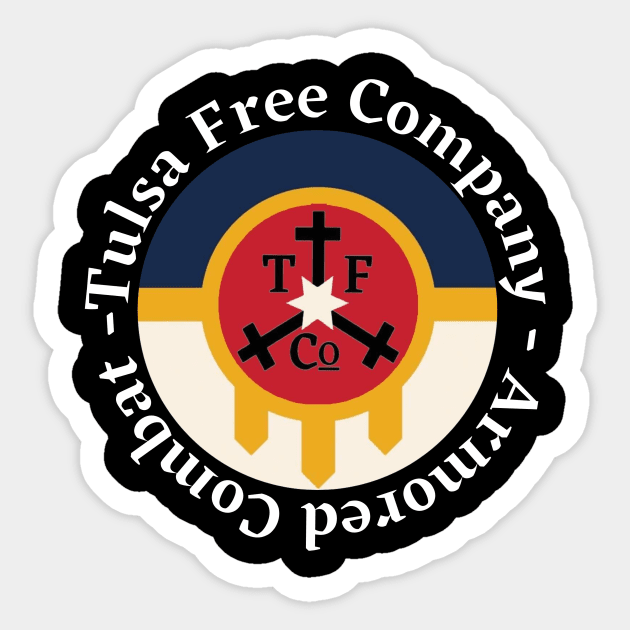 Tulsa Free Company Logo Sticker by Tulsa Free Company